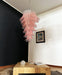 Murano Pink Felch Spiral Chandelier-DWHOME