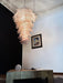 Murano Pink Felch Spiral Chandelier-DWHOME