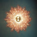 Murano Pink Ferns Glass Chandelier-DWHOME