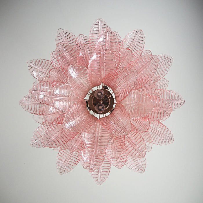 Murano Pink Ferns Glass Chandelier-DWHOME