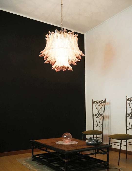 Murano Pink Ferns Glass Chandelier-DWHOME