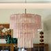 Murano Pink Glass Tube Chandelier-DWHOME