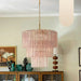 Murano Pink Glass Tube Chandelier-DWHOME