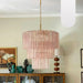 Murano Pink Glass Tube Chandelier-DWHOME