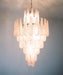 Murano Pink Petals Glass Chandelier-DWHOME