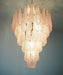 Murano Pink Petals Glass Chandelier-DWHOME