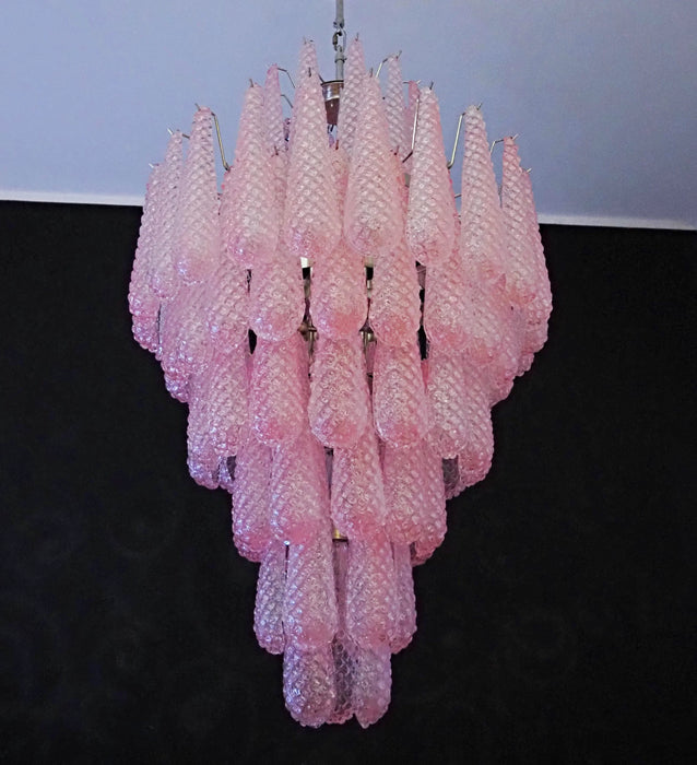 Murano Pink Petals Glass Chandelier-DWHOME