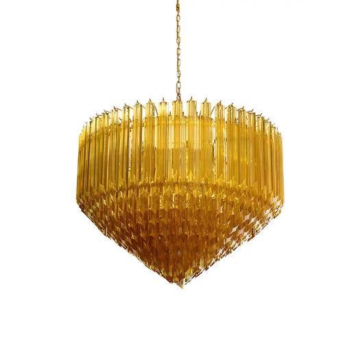 Murano Prisms Amber Chandelier-DWHOME