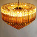 Murano Prisms Amber Chandelier-DWHOME