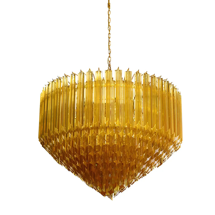 Murano Prisms Amber Chandelier-DWHOME