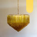 Murano Prisms Amber Chandelier-DWHOME