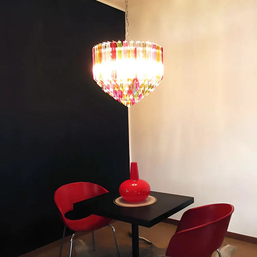 Murano Prisms Multicolored Chandelier-DWHOME