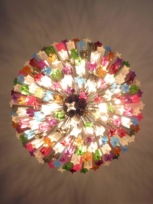 Murano Prisms Multicolored Chandelier-DWHOME