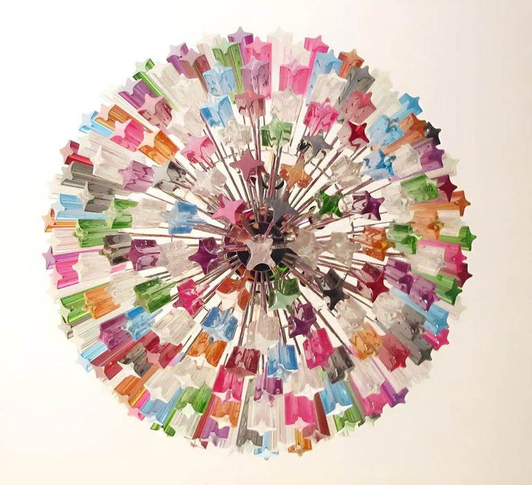 Murano Prisms Multicolored Chandelier-DWHOME