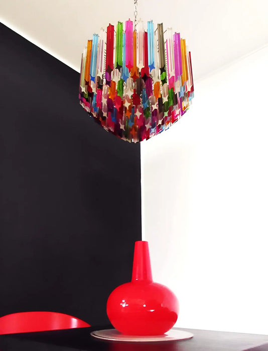 Murano Prisms Multicolored Chandelier-DWHOME