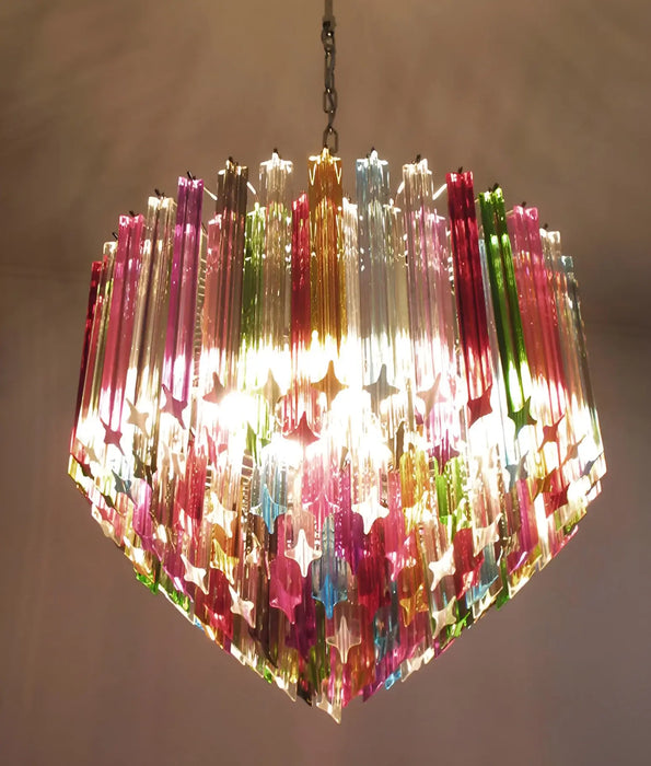 Murano Prisms Multicolored Chandelier-DWHOME
