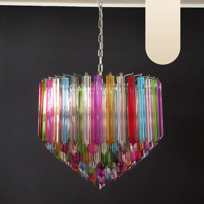 Murano Prisms Multicolored Chandelier-DWHOME