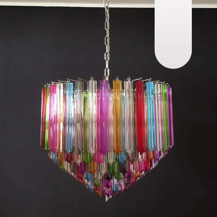 Murano Prisms Multicolored Chandelier-DWHOME