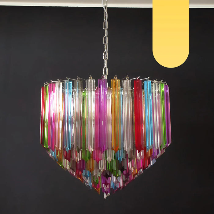 Murano Prisms Multicolored Chandelier-DWHOME