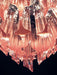 Murano Quadriedri Prisms Pink Chandelier-DWHOME