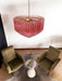 Murano Quadriedri Prisms Pink Chandelier-DWHOME