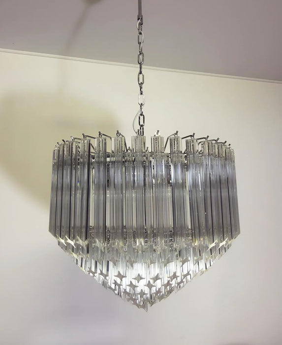 Murano Quadriedri Prisms Transparent Chandelier-DWHOME