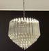 Murano Quadriedri Prisms Transparent Chandelier-DWHOME