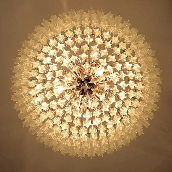 Murano Quadriedri Prisms Transparent Chandelier-DWHOME