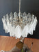 Murano Glass Leaves Transparent Chandelier-DWHOME