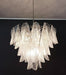 Murano Glass Leaves Transparent Chandelier-DWHOME