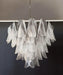 Murano Glass Leaves Transparent Chandelier-DWHOME