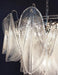 Murano Glass Leaves Transparent Chandelier-DWHOME