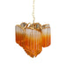 Murano Shaded Amber Prism Chandelier-DWHOME
