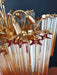 Murano Shaded Amber Prism Chandelier-DWHOME