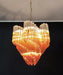 Murano Shaded Amber Prism Chandelier-DWHOME