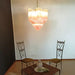 Murano Shaded Pink Prism Chandelier-DWHOME