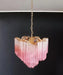 Murano Shaded Pink Prism Chandelier-DWHOME