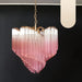 Murano Shaded Pink Prism Chandelier-DWHOME