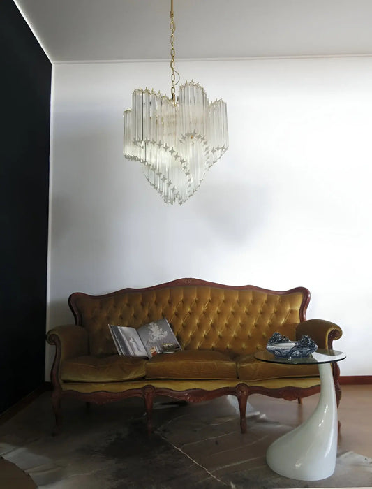 Murano Shaded Trasparent Prism Chandelier-DWHOME