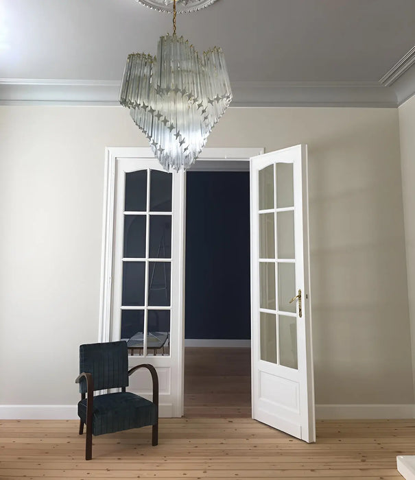 Murano Shaded Trasparent Prism Chandelier-DWHOME