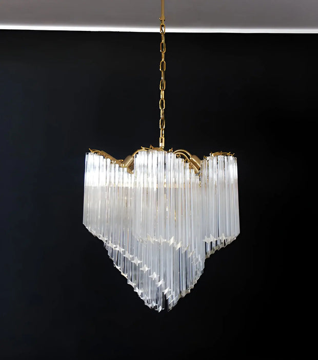 Murano Shaded Trasparent Prism Chandelier-DWHOME