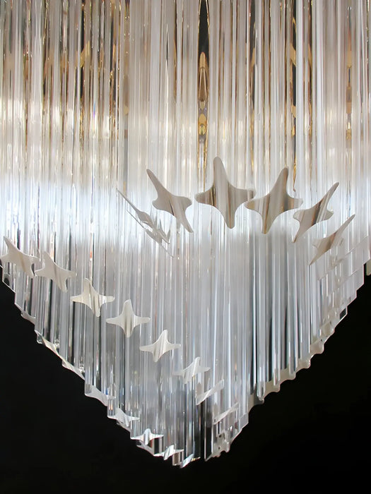 Murano Shaded Trasparent Prism Chandelier-DWHOME