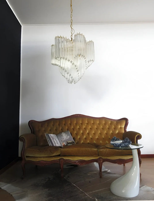 Murano Shaded Trasparent Prism Chandelier-DWHOME