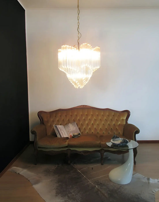 Murano Shaded Trasparent Prism Chandelier-DWHOME
