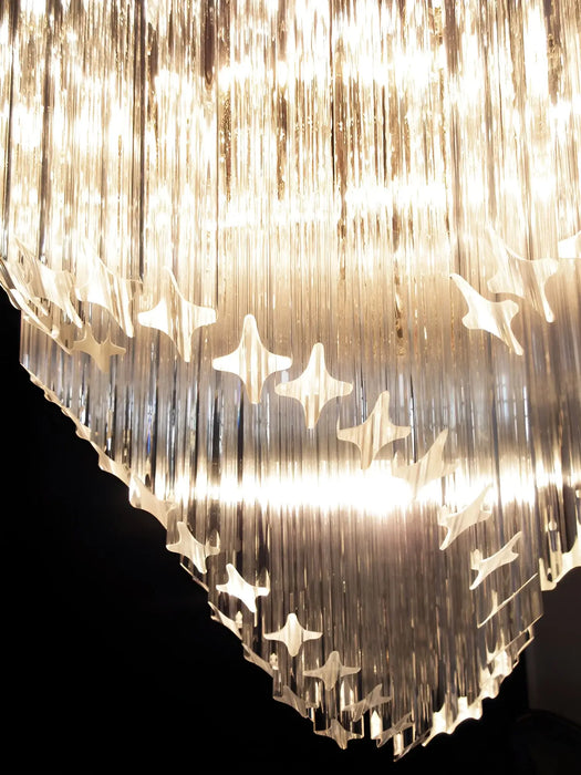 Murano Shaded Trasparent Prism Chandelier-DWHOME