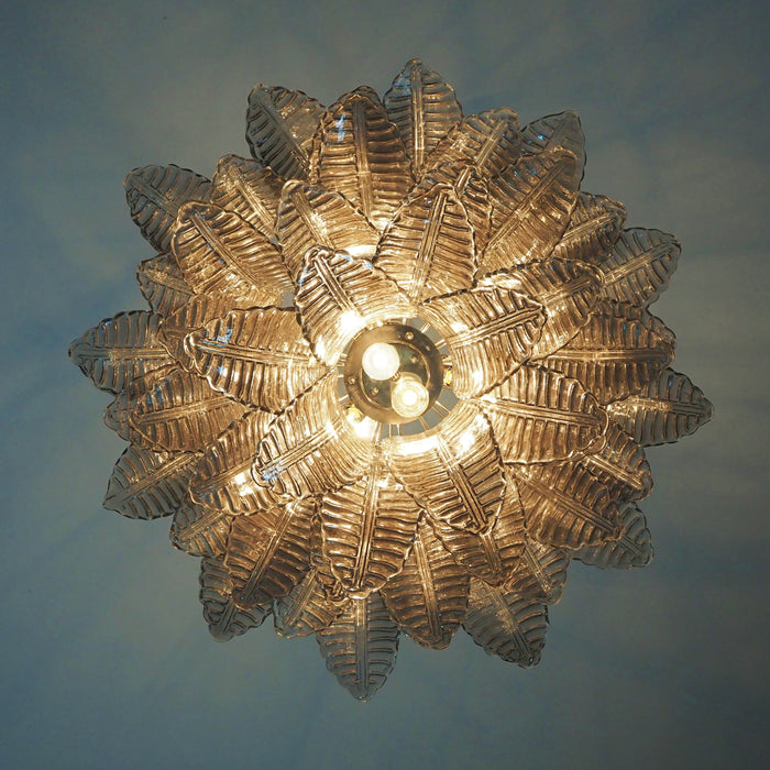 Murano Smoked Ferns Glass Chandelier-DWHOME