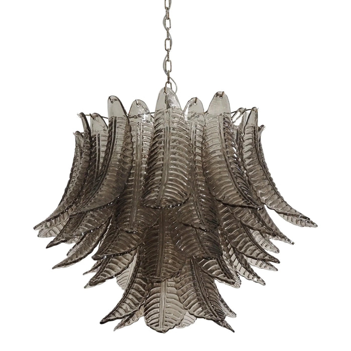 Murano Smoked Ferns Glass Chandelier-DWHOME