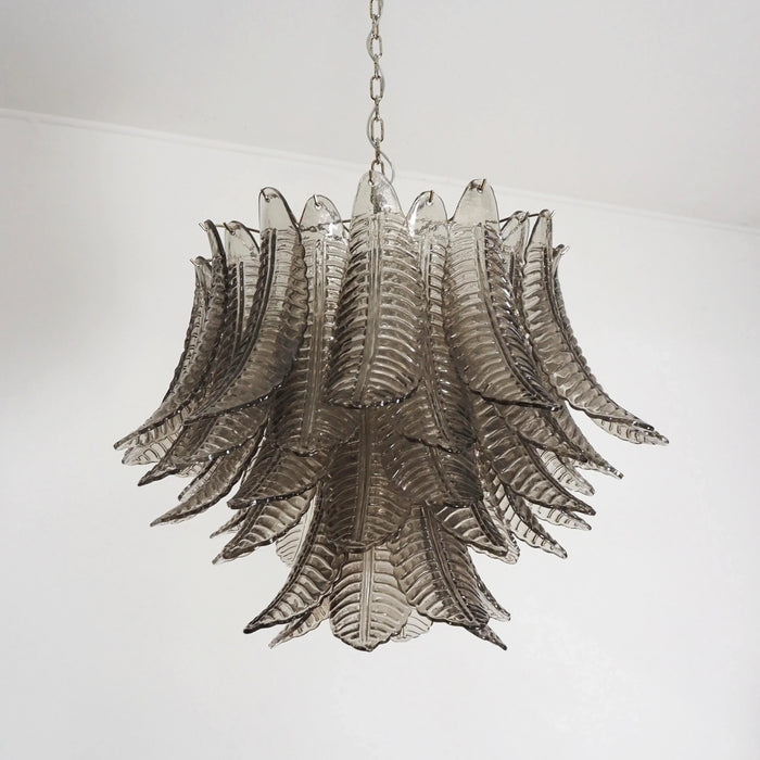 Murano Smoked Ferns Glass Chandelier-DWHOME
