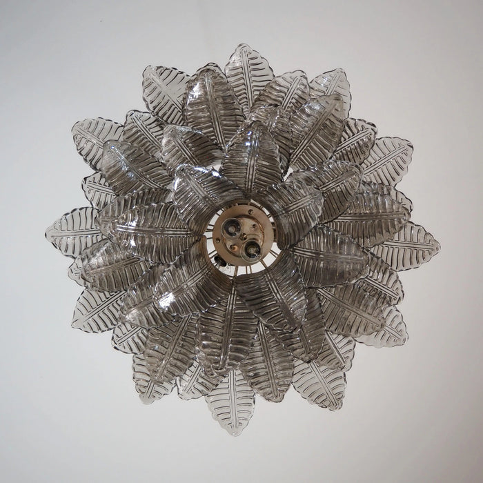 Murano Smoked Ferns Glass Chandelier-DWHOME