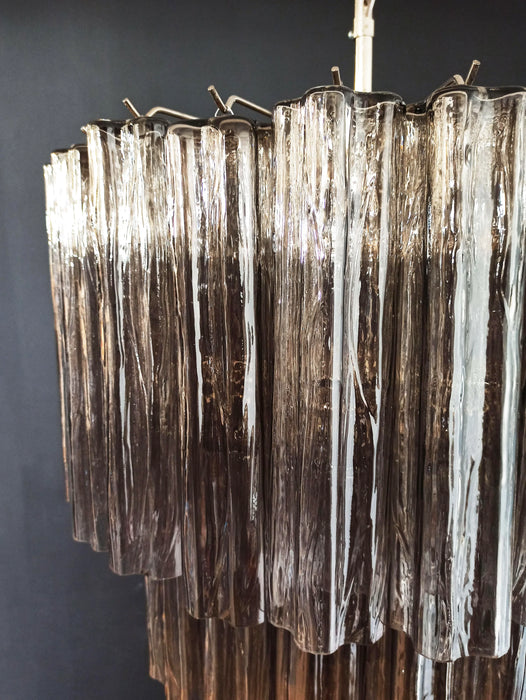 Murano Smoked Glass Tube Chandelier-DWHOME